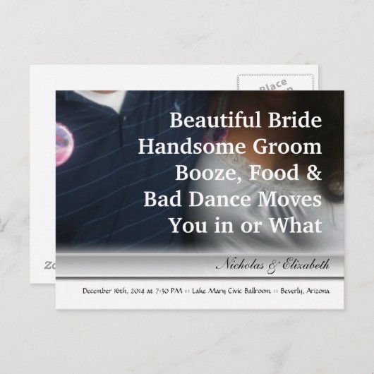 CUTE日付はがきを保存カスタムする 案内ポストカード (正面/裏面)