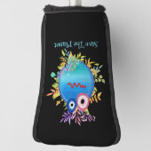 Cute カラフル Save the Planet Collection ゴルフヘッドカバー (回転90)