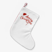 cute スモールクリスマスストッキング (正面 (吊り時))