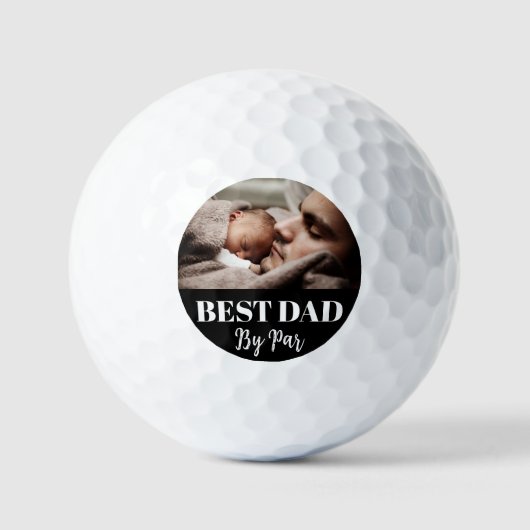 CUTE! 🏌️ パーでベストなパパ ゴルフボール (正面)