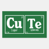 Cute 長方形シール (正面)