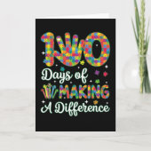 Cute 100 Days Making A Difference Puzzle Inclusion カード (正面)