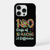 Cute 100 Days Making A Difference Puzzle Inclusion iPhoneケース (裏面)