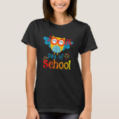 Cute 100th Day of School Owl Lover 100 days Teache Tシャツ (正面)