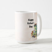 Cute #1 Dad Dragon Coffee Mug コーヒーマグカップ (正面右)
