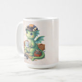 Cute #1 Dad Dragon Coffee Mug コーヒーマグカップ (正面左)