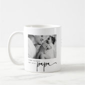 Cute 1st Father's Day, Papa Photo Collage コーヒーマグカップ (左)