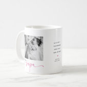 Cute 1st Father's Day, Papa Photo Collage コーヒーマグカップ (正面左)