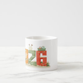 Cute 2026 New Year's Espresso Mug エスプレッソカップ