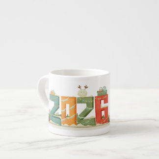 Cute 2026 New Year's Espresso Mug エスプレッソカップ