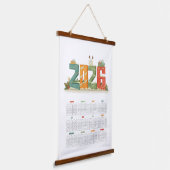 Cute 2026 New Year's Eve Party Festive Tapestry 吊り下げ型タペストリー (傾斜あり)