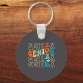 Cute 2026 Senior Grad Groovy 2026 Graduation Class キーホルダー (正面)