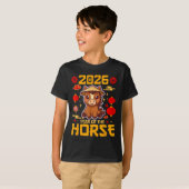 Cute 2026 Year Of The Horse Happy Chinese New Year Tシャツ (正面フル)