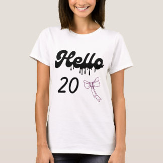 Cute 20th Birthday Shirt for Girls – Happy 20 Year Tシャツ