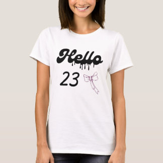 Cute 23rd Birthday Shirt for Girls – Sweet 23 Year Tシャツ