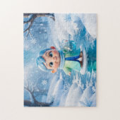 Cute 3D Aquarius Zodiac Character ジグソーパズル (縦)