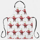 Cute 3D Christmas Cherry Fruit Pattern Apron エプロン (正面)