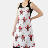 Cute 3D Christmas Cherry Fruit Pattern Apron エプロン (インサイチュ)