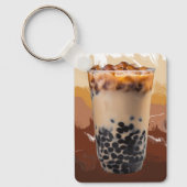 Cute 3D Milk Tea Design – Boba Lover Aesthetic キーホルダー (正面)