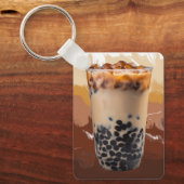 Cute 3D Milk Tea Design – Boba Lover Aesthetic キーホルダー (正面)