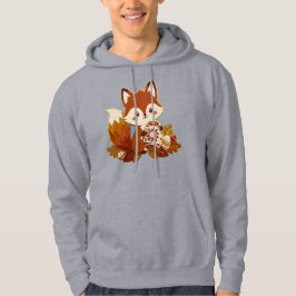 Cute 3D Paper Cut Fox with Ornate Gold Detail East パーカ
