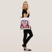 Cute 3D Penguin Love Tote Bag トートバッグ (モデル)