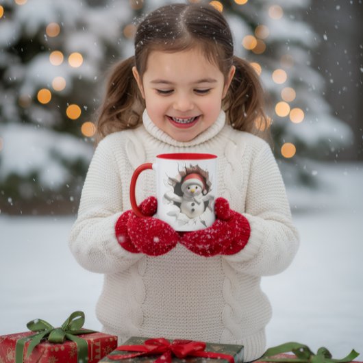 Cute 3D Snowman Mug マグカップ