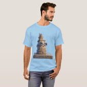 Cute 3D Tower of Hercules A Coruña Galicia Eclipse Tシャツ (正面フル)