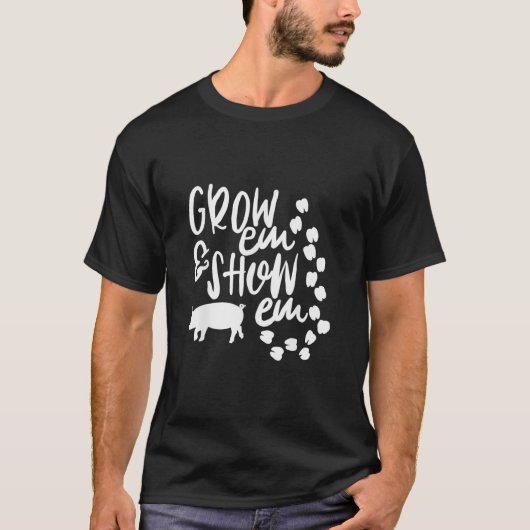 Cute 4H FFA Grow em Show Em Livestock Animals TS Tシャツ (正面)