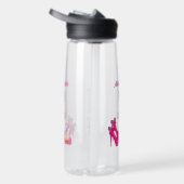 Cute 50th Birthday Hot Pink High Heels Name Gift  ウォーターボトル (右面)