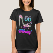 Cute 66 Years Old It's My 66th Birthday Party Tシャツ (正面)