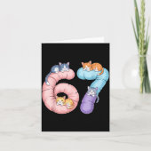 Cute 67 Cat Meme Design カード (正面)