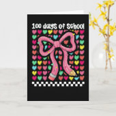Cute 67 Days Of School Pencil Bow Classroom Theme カード (黄色い花)