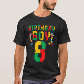 Cute 8th Birthday Tees 8 Years Old Block Building  Tシャツ (正面)