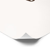 Cute 'a Baby is Brewing' Coffee Baby Shower ポスター (コーナー)