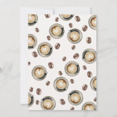 Cute 'a Baby is Brewing' Coffee Baby Shower 招待状 (裏面)