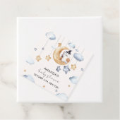 Cute A Little Boo Moon Stars Baby Shower  フェイバータグ (インサイチュ)