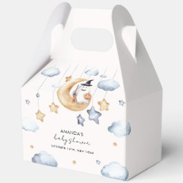 Cute A Little Boo Moon Stars Baby Shower  フェイバーボックス