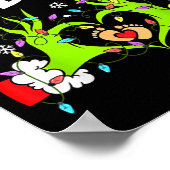 Cute A Little Who Is Due Christmas Pregnancy Annou ポスター (角)