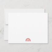 Cute A Note From Teacher Name Note ノートカード (裏面)