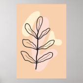 CUTE ABSTRACT BOTANICAL  POSTER ポスター (正面)
