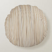 Cute abstract brown lines design ラウンドクッション (正面)