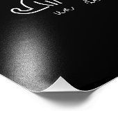 Cute Abstract Un Deux Trois Cat French Kitty フォトプリント (角)