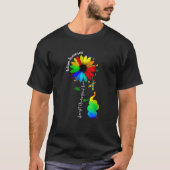 Cute Accept Understand Love Autism Awareness Sunfl Tシャツ (正面)