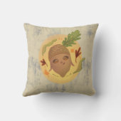 cute acorn  autumn  クッション (裏面)