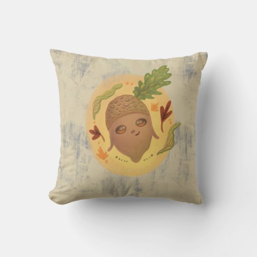 cute acorn autumn クッション (正面)