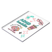 Cute ADHD Baddie Notebook  ノートブック (左側)
