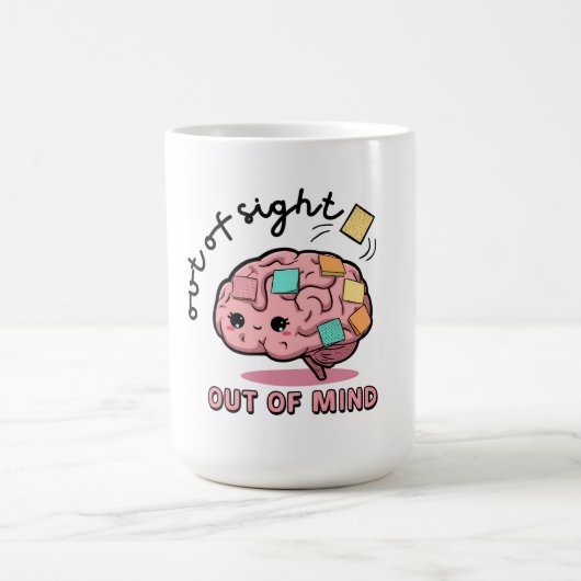 Cute ADHD Brain Mug コーヒーマグカップ (中央)