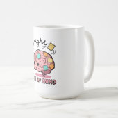 Cute ADHD Brain Mug コーヒーマグカップ (正面右)