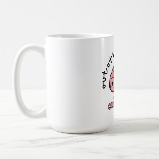 Cute ADHD Brain Mug コーヒーマグカップ (左)